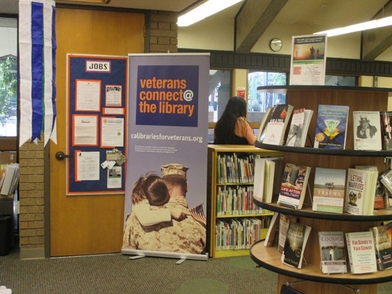 poster and collections in Veteran Resource Center