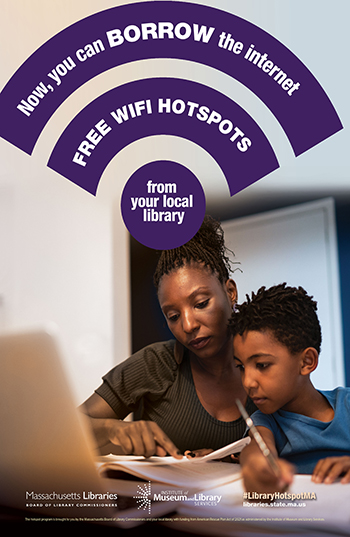 A library's wi-fi hotspot poster slice-of-life campaign