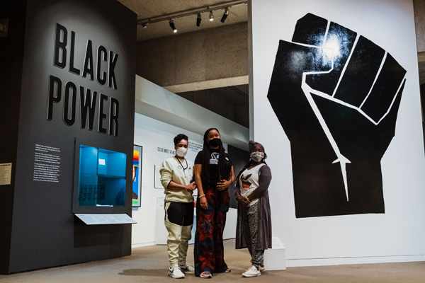 Oakland Museum of California Black Power indoor exhibit