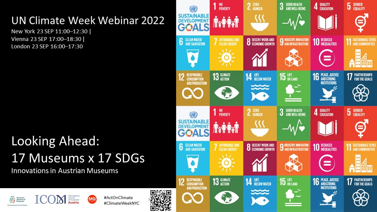 UN Climate Week Webinar 2022 Institute of Museum and Library Services