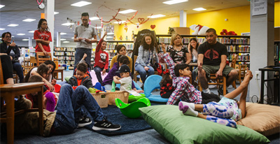 Families participating in the Libraries on the Spectrum Project 