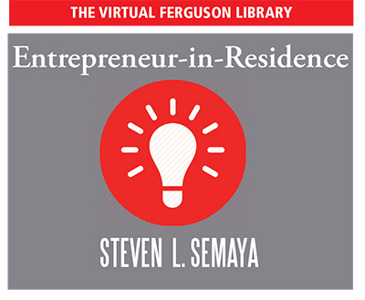 Ferguson Library’s Entrepreneur in Residence (EIR) program poster.