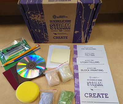 Do Science at Home STEAM kit materials