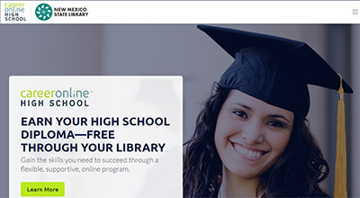 New Mexico State Library’s El Portal screenshot