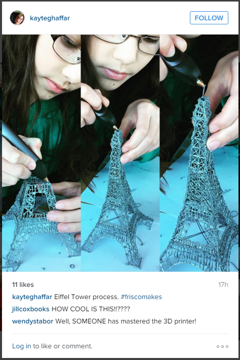 3Doodler Instagram Eiffel Tower Process