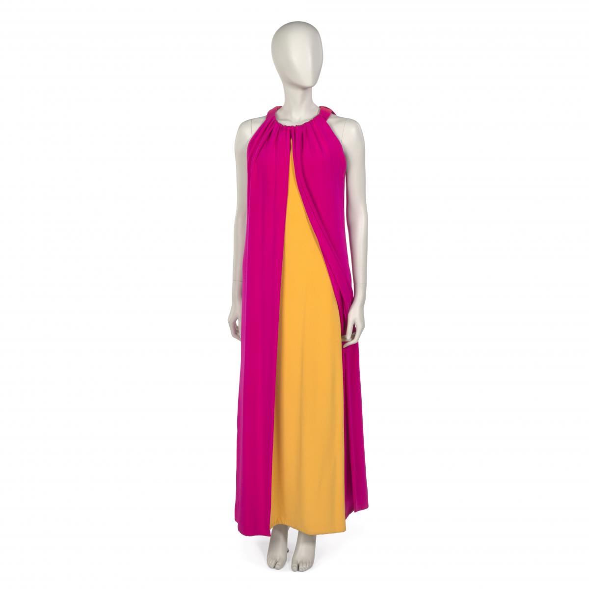 Yves Saint Laurent. [Evening gown in silk crepe], 1967. Museum of the City of New York, 77.98.23.