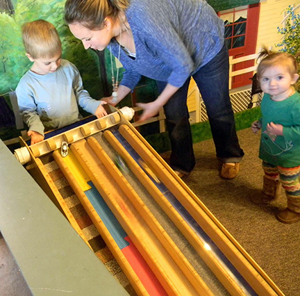 (Pictured: Parents are encouraged to learn along with their children during the Homeschool Hangouts. Photo Courtesy of The Children’s Museum.)