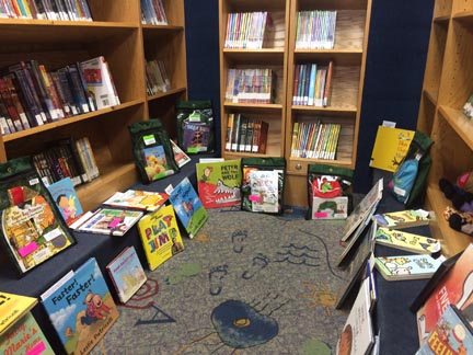 Montrose’s Book Mobile provides a convenient library that excites children during pick-up and drop-off times at Montrose Early Childhood Center.
