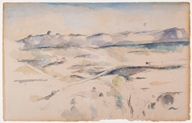 The Chaîne de l'Etoile Mountains (La Chaîne de l'Etoile avec le Pilon du Roi), 1885–1886. Watercolor and graphite on wove paper
