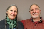 Library patron Jean Marie Heinbuch with her spouse Ron "Ronzo" Repphun