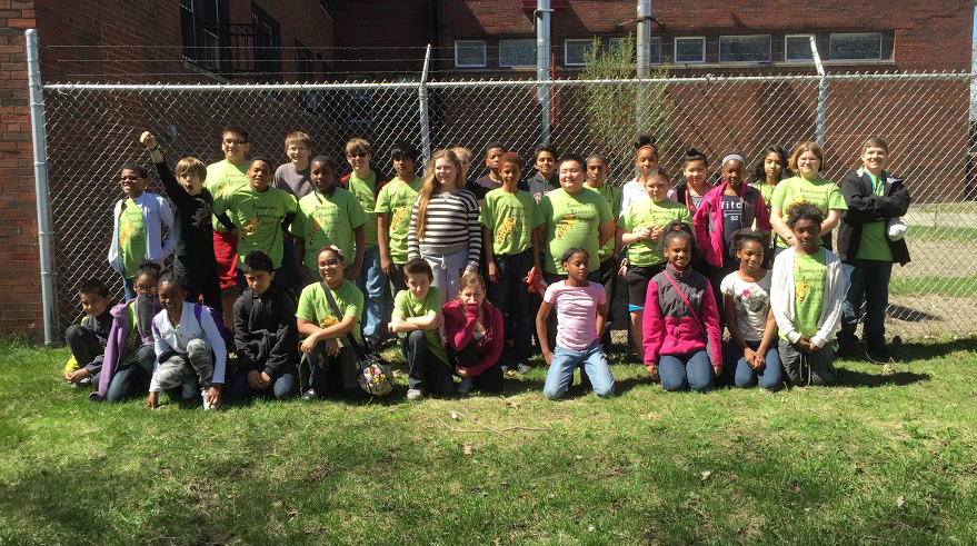 TLT students on a field trip to Cass Community Social Services, a local green and social justice organization.  