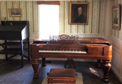 The Old Manse Downstairs Parlor Exhibit