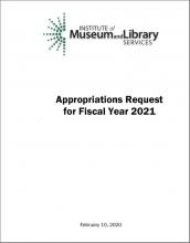 2021 Congressional Budget Justification | Institute Of Museum And ...