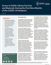 Access to Public Library Services and Materials During the First Nine Months of the COVID-19 Pandemic cover