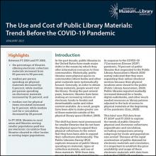 The Use and Cost of Public Library Materials: Trends Before the COVID-19 Pandemic cover image